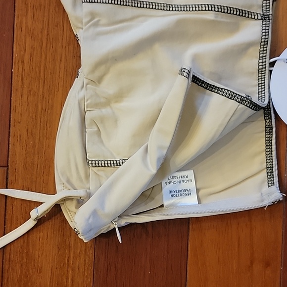 Princess Polly Leilani Crop Top Beige Size 2 - Picture 7 of 9